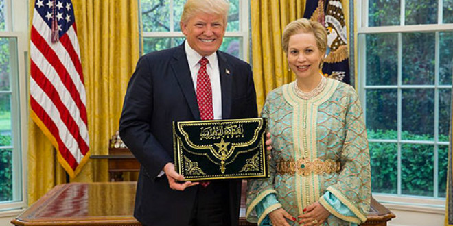 Lalla Joumala Alaoui, l’ambassadrice du Maroc avec Trump à la Maison Blanche