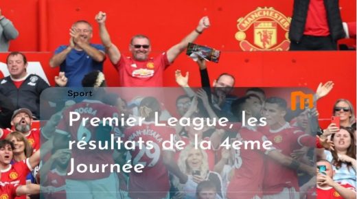 ☆ Les résultats de la 4ème journée de la premier league. Samedi 27 août 2022.